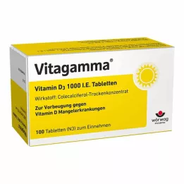 VITAGAMMA Vitamin D3 1.000 IE tabletter, 100 stk