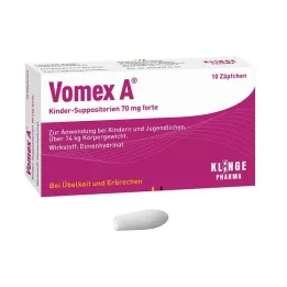 VOMEX A Børnestikpiller 70 mg forte, 10 stk