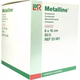 METALLINE Komprimerer 8x10 cm steril, 50 stk