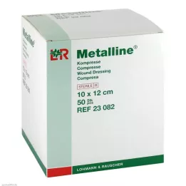 METALLINE Komprimerer 10x12 cm steril, 50 stk
