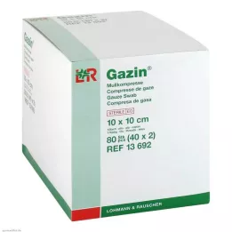 GAZIN Gaze komp.10x10 cm steril 12-lags, 40X2 stk