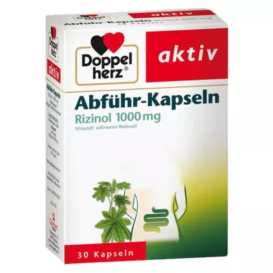 DOPPELHERZ Afføringskapsler Rizinol 1.000 mg, 30 stk
