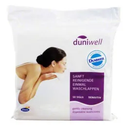 Duniwell engangsvaskeklude, 50 stk