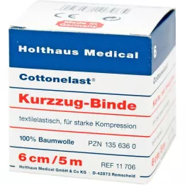 KURZZUGBINDE Bomuldslast 6 cmx5 m, 10 stk