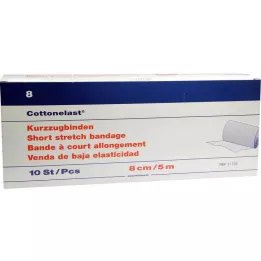 KURZZUGBINDE Bomuldslast 8 cmx5 m, 10 stk