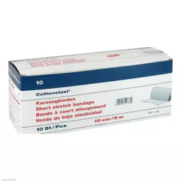 KURZZUGBINDE Bomuldslast 10 cmx5 m, 10 stk