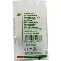 AUGENKLAPPE sort stiv, 1 stk