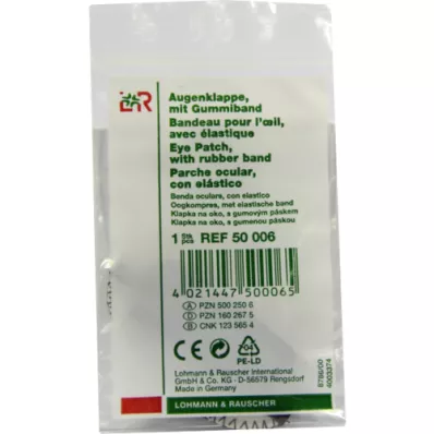 AUGENKLAPPE sort stiv, 1 stk