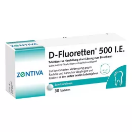 D FLUORETTEN 500 tabletter, 30 stk