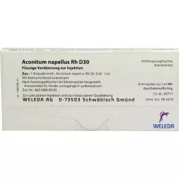 ACONITUM NAPELLUS Rh D 30 ampuller, 8X1 ml