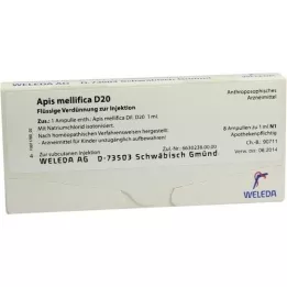APIS MELLIFICA D 20 ampuller, 8 stk