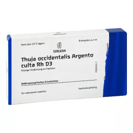 THUJA OCCIDENTALIS ARGENTO culta D 3 ampuller, 8X1 ml