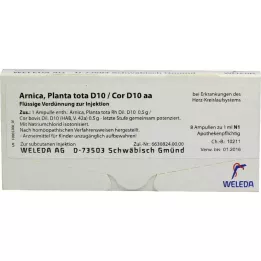 ARNICA PLANTA tota D 10/Cor D 10 aa ampuller, 8X1 ml