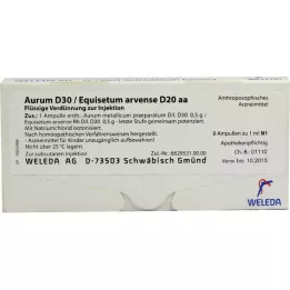 AURUM D 30/Equisetum arvense D 20 aa ampuller, 8X1 ml