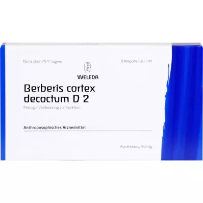 BERBERIS CORTEX Decoctum D 2 ampuller, 8 ml
