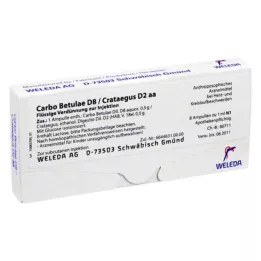 CARBO BETULAE D 8/Crataegus D 2 aa ampuller, 8X1 ml