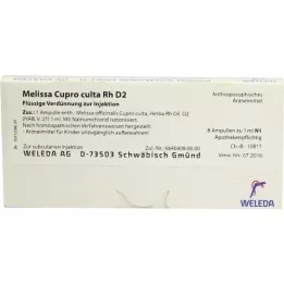 MELISSA CUPRO culta RH D 2 ampuller, 8X1 ml