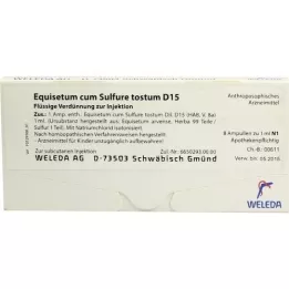 EQUISETUM CUM Svovl tostum D 15 ampuller, 8X1 ml
