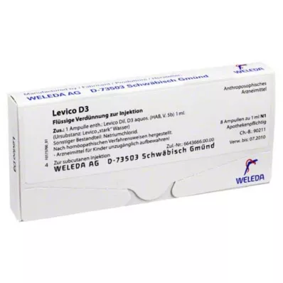 LEVICO D 3 ampuller, 8X1 ml