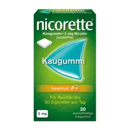 NICORETTE 2 mg frisk frugttyggegummi, 30 stk
