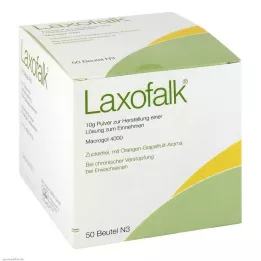 LAXOFALK 10 g pulver til fremstilling af en opløsning til oral brug, 50 stk