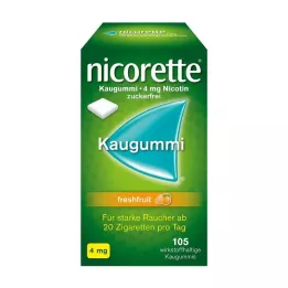 NICORETTE 4 mg frisk frugttyggegummi, 105 stk