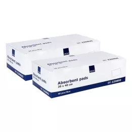 SAUGKOMPRESSEN usteril 20x40 cm 400 g/m, 2X50 stk