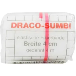 Dracosumbi fikseringsbandage 4 cm x 4 m hvid, 1 stk