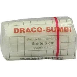 Dracosumbi fikseringsbandage 6 cm x 4 m hvid, 1 stk