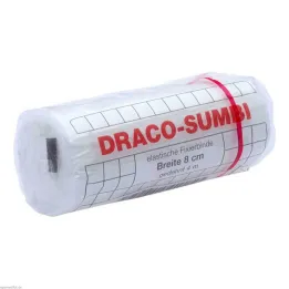 Dracosumbi fikseringsbandage 8 cm x 4 m hvid, 1 stk