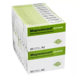 MAGNESIOCARD 2,5 mmol filmovertrukne tabletter, 20X50 stk