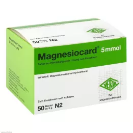 MAGNESIOCARD 5 mmol pulver til oral opløsning, 50 stk