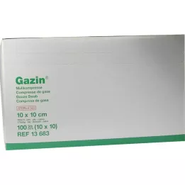 GAZIN Gaze komp 10x10 cm steril 16-lags, 10X10 stk