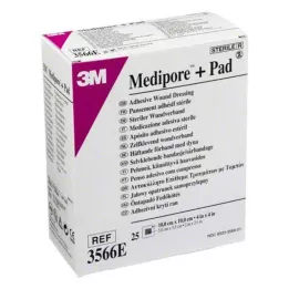 MEDIPORE Plus Pad 3566E steril sårforbinding, 25 stk