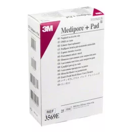 MEDIPORE Plus Pad 3569E steril sårforbinding, 25 stk