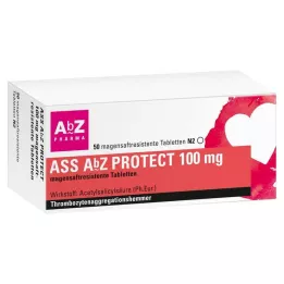 ASS AbZ PROTECT 100 mg mave-resistente tabletter, 50 stk