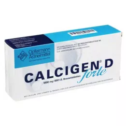 CALCIGEN D forte 1000 mg/880 I.E. brusetabletter, 40 stk