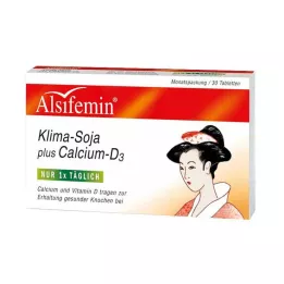 ALSIFEMIN Climate-Soja plus Calcium D3 tabletter, 30 stk