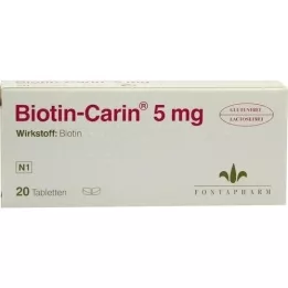 BIOTIN-CARIN 5 mg tabletter, 20 stk
