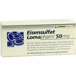 EISENSULFAT Lomapharm 50 mg filmovertrukne tabletter, 50 stk
