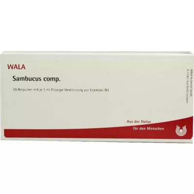 SAMBUCUS COMP Ampuller, 10X1 ml