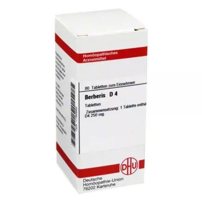 BERBERIS D 4 tabletter, 80 stk BERBERIS D 4 tabletter, 80 stk