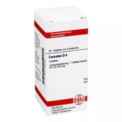 COCCULUS D 4 tabletter, 80 stk