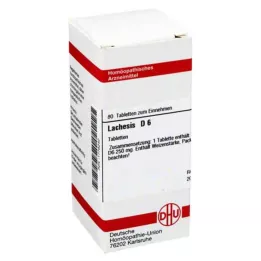 LACHESIS D 6 tabletter, 80 stk