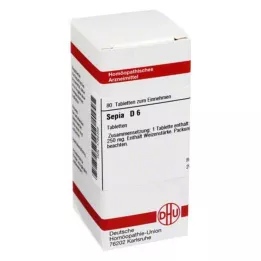 SEPIA D 6 tabletter, 80 stk