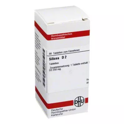 SILICEA D 2 tabletter, 80 stk