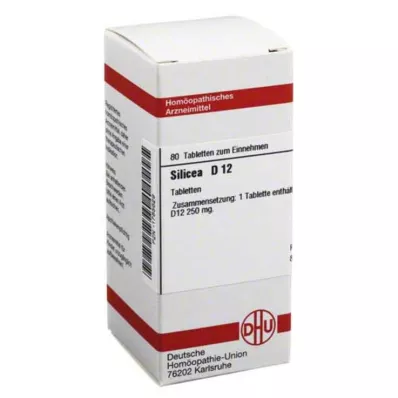 SILICEA D 12 tabletter, 80 stk