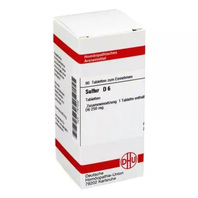 SULFUR D 6 tabletter, 80 stk