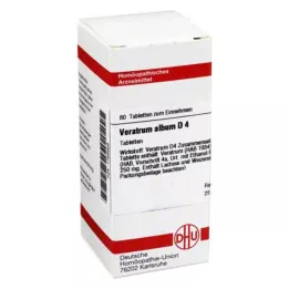 VERATRUM ALBUM D 4 tabletter, 80 stk