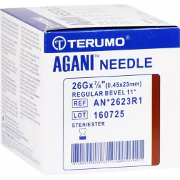 AGANI Kanyle 26 G 23 mm brun, 100 stk